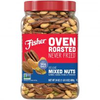 Fisher Deluxe Mixed Nuts, P27076, 24 OZ