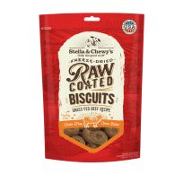 Stella & Chewy's Raw Coated Biscuits Grass Fed Beef Recipe, BIS-RCB-9, 9 OZ Pouch