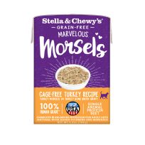 Stella & Chewy's Cat Marvelous Morsels - Cage Free Turkey Recipe, CAT-MM-T-5.5, 5.5 OZ Box