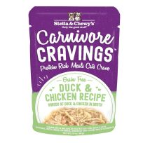 Stella & Chewy's Cat Carnivore Cravings Duck & Chicken Recipe, CAT-CC-DC-2.8, 2.8 OZ Pouch