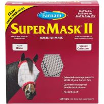 Farnam SuperMask II Horse Fly Mask Classic Collection, Horse Size, 100526865