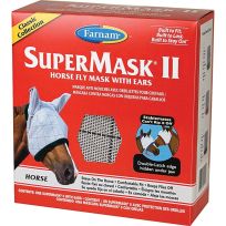Farnam SuperMask II Horse Fly Mask with Ears Classic Collection, Horse Size, 100526861