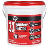DAP '33' Window Glazing, 7079812019, White, 1 Gallon