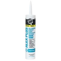 DAP Alex Plus All Purpose Acrylic Latex Caulk Plus Silicone, 7079818152, White, 10.1 OZ