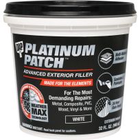 DAP Platinum Patch Advanced Exterior Filler, 7079818787, White, 32 OZ