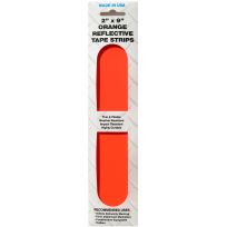 SMV Industries Reflective Strip Tape, Orange, 2 IN x 9 IN, 4-Pack, 2OS4PK