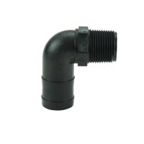 Banjo Pipe Fittings: Mpt 1 IN X 1.25 IN Hose Shank 90 Degree, HB100/125-90