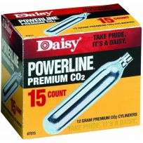 Daisy Powerline Premium 12 Gram CO2 Cylinders, 15-Count, 997015-611