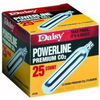 Daisy Powerline Premium 12 Gram CO2 Cylinders, 25-Count, 997025-611
