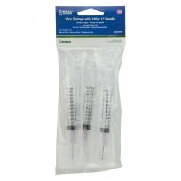 Ideal Disposable Syringe, Luer Lock SP, with Poly Hub 18Gx1 Needle, 3-Pack, 9187, 12 cc