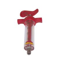 Ideal Red Nylon Syringe with Dosing Nut, 9812, 20 cc