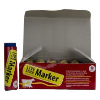 Ideal Push Up Livestock Markers, LMBL-E, Blue