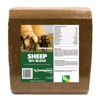 Bomgaars Feeds 18% Sheep Block, B7204, 33.33 LB Block
