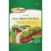 Mrs. Wages Jalapeno Medium Heat Pickle Relish Mix, W665-J7425, 3.88 OZ