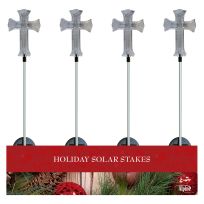 Alpine Solar Cross Garden Stake, SOT162BB