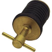 Shoreline Marine Brass Drain Twist Plug, 1 IN, 52181