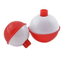 South Bend Push Button Bobbers, Red & White, 10-Pack, 202499