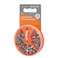 South Bend Assorted Sinkers, 72-Pieces, 106591