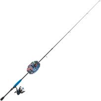 Ready 2 Fish Just Add Bait Blue Spin Rod and Reel, R2F4-JABL-S