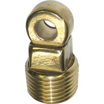 Shoreline Marine Heavy Duty Brass Gardboard Drain Plug with Loop, 52174