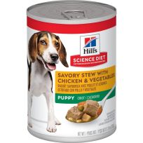 Hill's Science Diet Puppy Canned Dog Food, Savory Stew with Chicken & Vegetables, 1428, 12.8 OZ Can