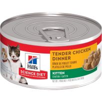 Hill's Science Diet Kitten Canned Cat Food, Tender Chicken Dinner, 1769, 5.5 OZ Can