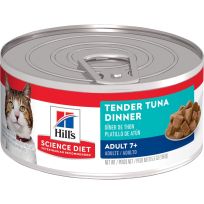 Hill's Science Diet Adult 7+ Canned Cat Food, Tender Tuna Dinner, 1779, 5.5 OZ Can