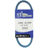 A&i Products Aramid Blue V-Belt, A20K, 1/2 IN x 22 IN