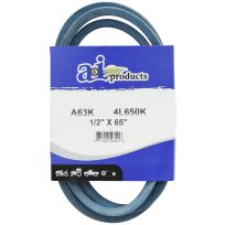 A&i Products Aramid Blue V-Belt, A63K, 1/2 IN x 65 IN
