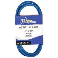 A&i Products Aramid Blue V-Belt, A73K, 1/2 IN x 75 IN