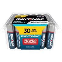Rayovac High Energy Alkaline Batteries, 30-Pack, 815-30PPTK, AA
