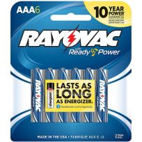 Rayovac Ready Power Alkaline Batteries, 6-Pack, 824-6K, AAA