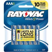 RAYOVAC® Ready Power Alkaline Batteries, 6-Pack, 824-6K, AAA