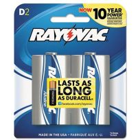 Rayovac Alkaline Batteries, 2-Pack, 813-2K, D