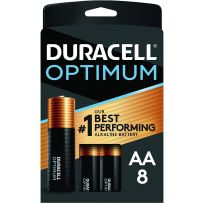 Duracell Optimum Alkaline Batteries, 8-Pack, DUROPT1500B8, AA