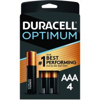 Duracell Optimum Alkaline Batteries, 4-Pack, DUROPT2400B4, AAA