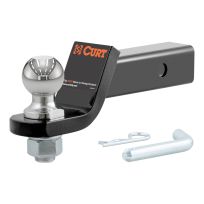 Curt Manufacturing Loaded Ball Mount with 2 Inch Ball (2 Inch Shank, 7,500 LB, 2 Inch Drop), 45036