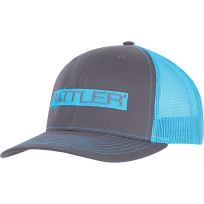 Rattler Rope Snapback Ball Cap, CAPRR1, Charcoal / Neon Blue, Medium / Large