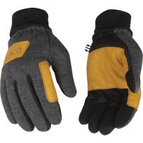Kinco Men's Lined Lightweight Fleece Hybrid with Double-Palm Gloves