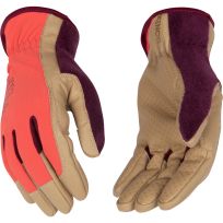Kinco Women's KincoPro Coral Synthetic with SlipNOT! Dots Gloves, 2004WB-S, Coral, Small