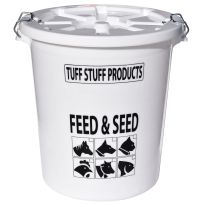 Tuff Stuff HD Feed & Seed Storage with Lid, Stainless Locking Handle, 12 Gallon / 50 LBs, FS12