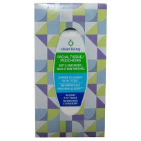 Clean Living Facial Tissue, 160-Count, 10024782