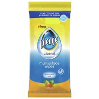 Pledge Fresh Citrus Multi-Surface Cleaning Wipes, 25-Count, 21462