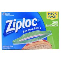 Ziploc Sandwich Bags with New Grip 'n Seal Technology, 280-Count, 70946