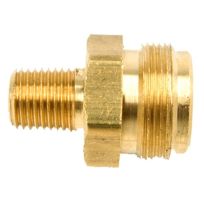 Mr. Heater Propane Fitting with 1/4 IN Male Pipe Thread x 1 IN-20 Male Throwaway Cylinder Thread, F273755