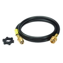 Mr. Heater 12 Foot Propane Hose Assembly with Swivel 1 IN-20 Male Throwaway Cylinder Thread x Excess Flow Soft, F273702