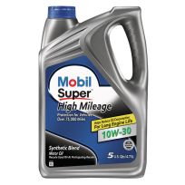 Mobil Super Hi-Milage Motor Oil, 10W-30, 120774, 5 Quart