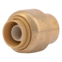 SharkBite Push-to-Connect Brass End Stop Fitting, 3/8 IN, U512LFA