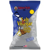 Dakota Style Salt & Vinegar Kettle Chips, 10280, 8 OZ