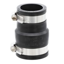 Fernco 1-1/4 IN x 1-1/2 IN Flexible PVC Coupling Drain Pipe Connector, P1056-150/125